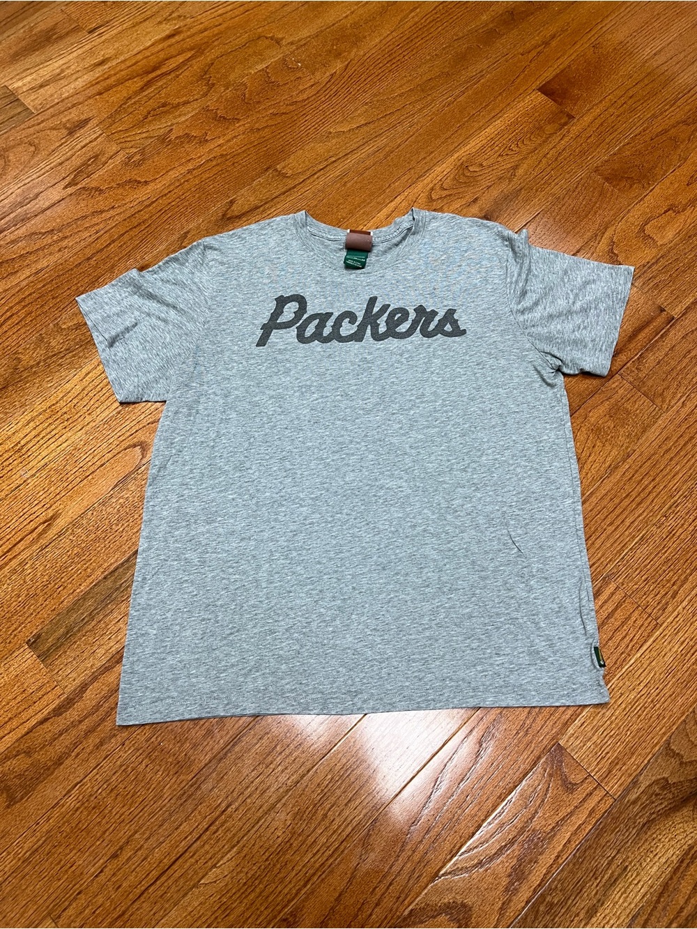 NFL Gray Packers Script T-Shirt - Men